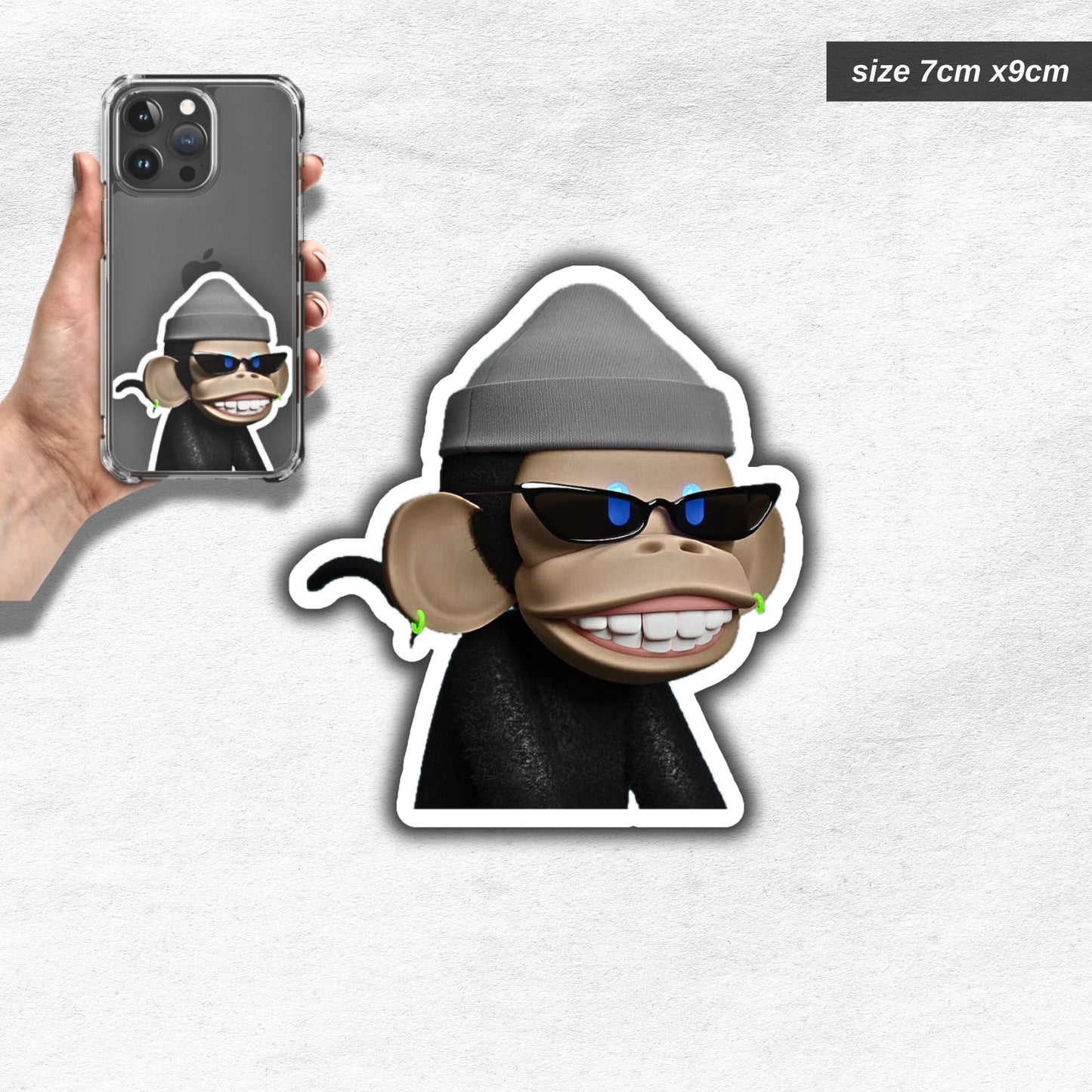 thug monkey sticker