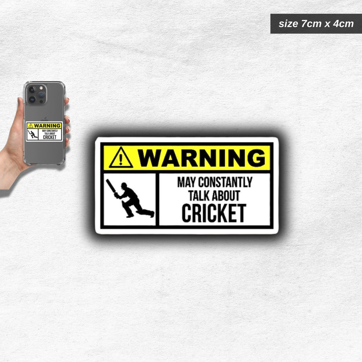 cricket warning sticker