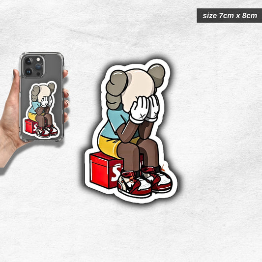 sad aesthetic cartoon sticker