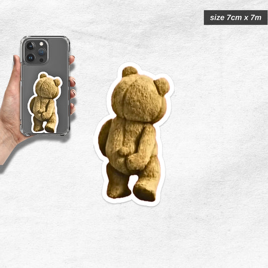 funny teddy sticker