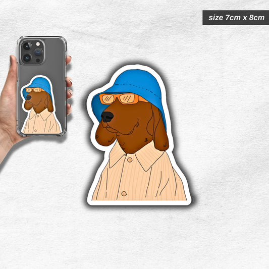 thug dog sticker
