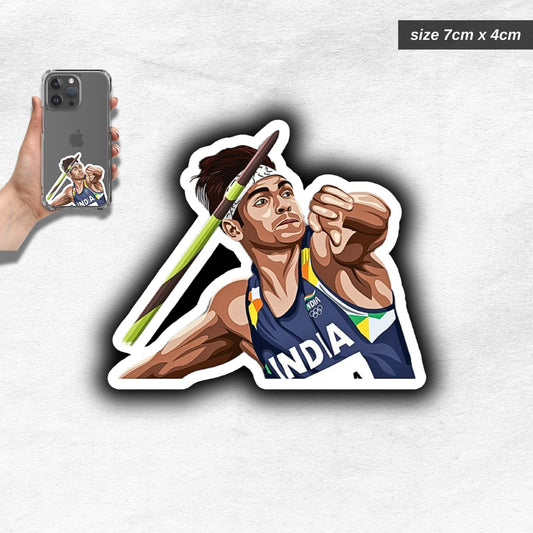 niraj chopra sticker