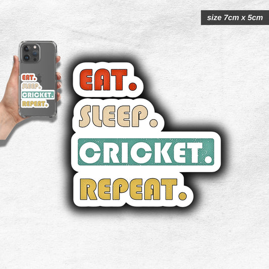cricket slogan sticker